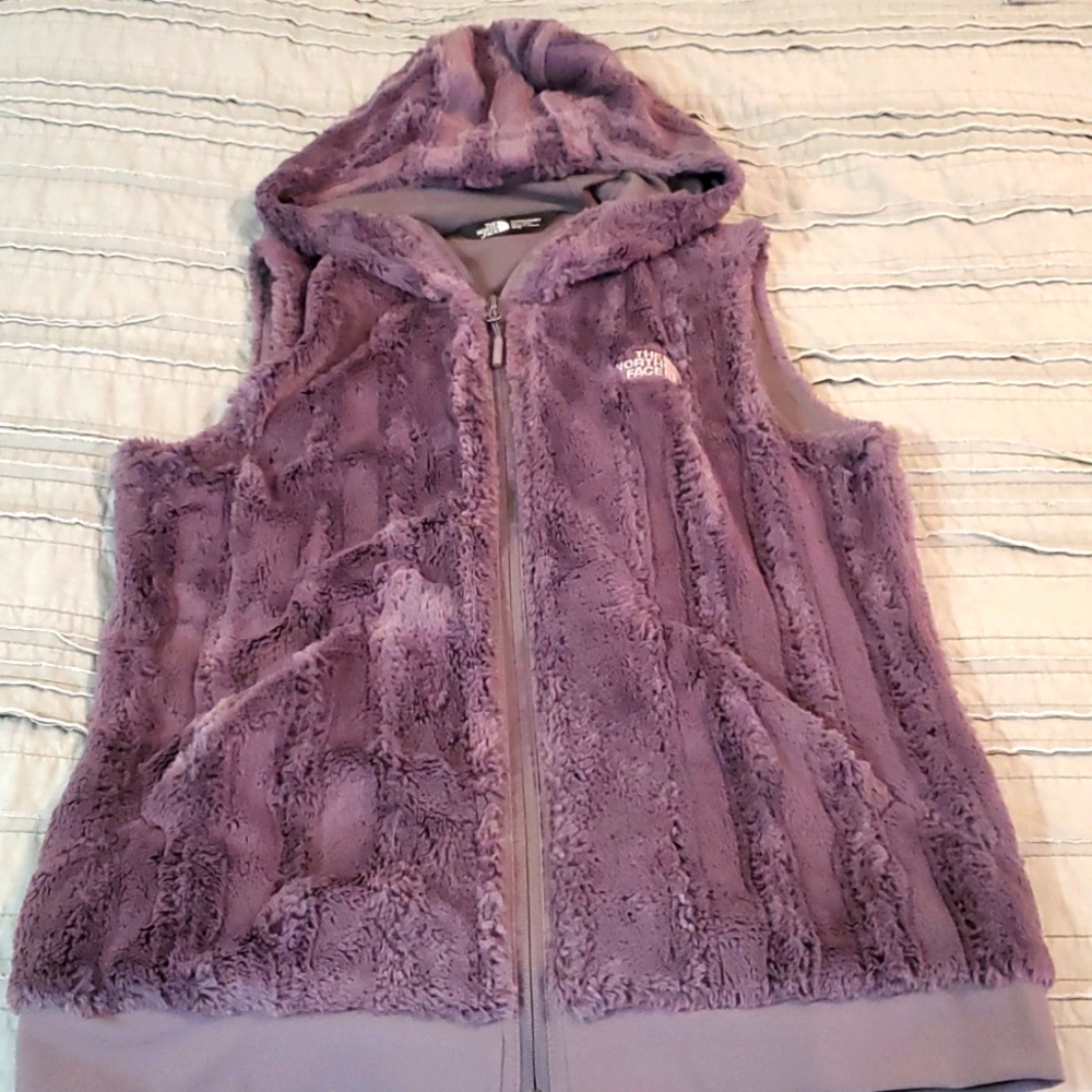 North Face womens plush zip vest